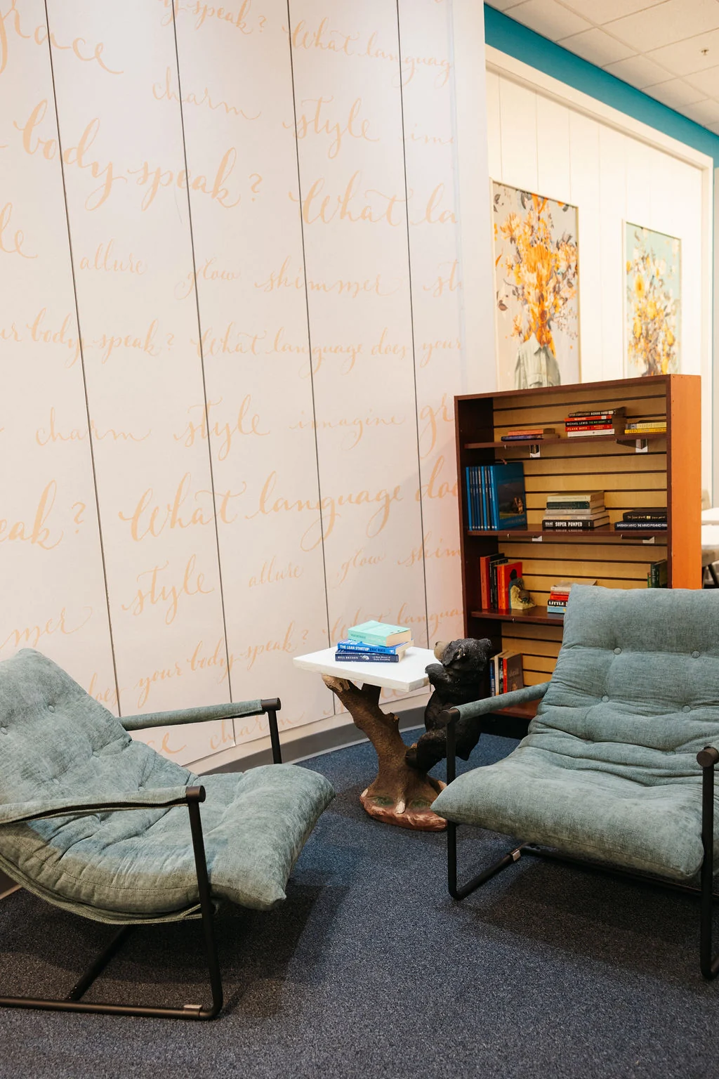 Carnaby lounge and library corner