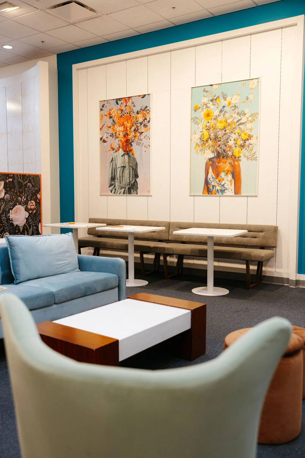 Carnaby family social club lounge, perfect for coffee and coming together